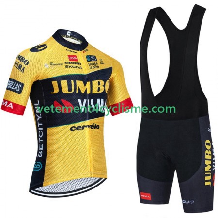 Homme Tenue Cycliste et Cuissard à Bretelles Jumbo Visma 2023